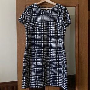 Like new Calvin Klein houndstooth print dress